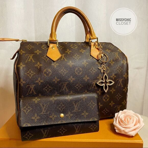 Louis Vuitton Speedy 30 with matching Wallet - Picture 2 of 16